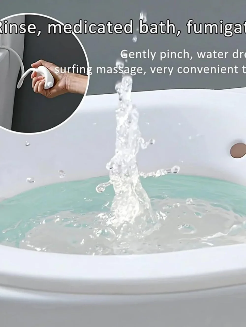 Portable Bidet - Toilet Seat Insert for Postpartum Soaking and Water Therapy